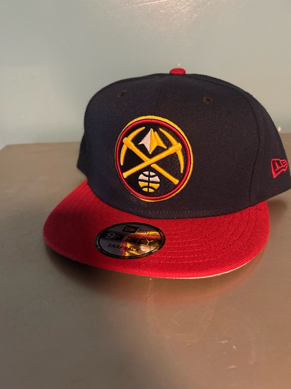 New Era Navy and Red Denver Nuggets Snapback